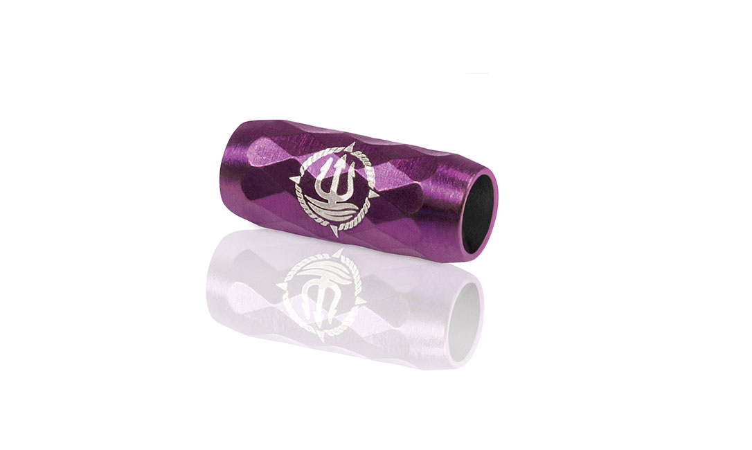 Verschluss lila facettiert 4mm "Lotse X"