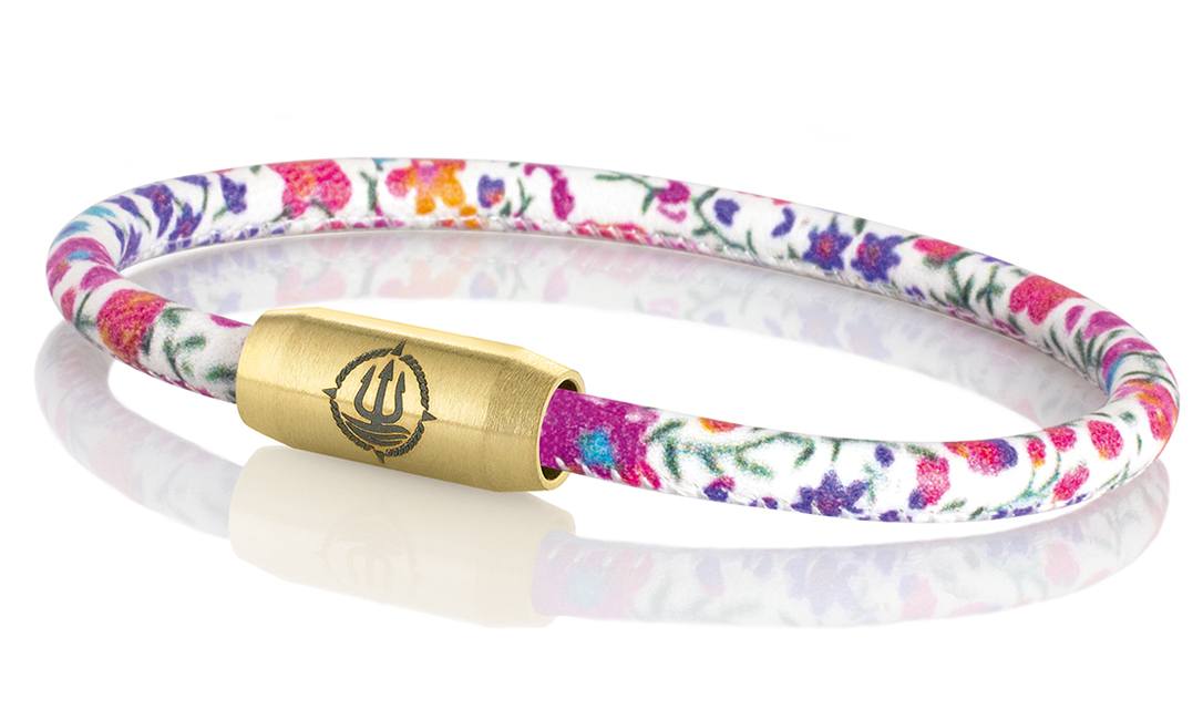 Leder Armband weiß "Madeira"