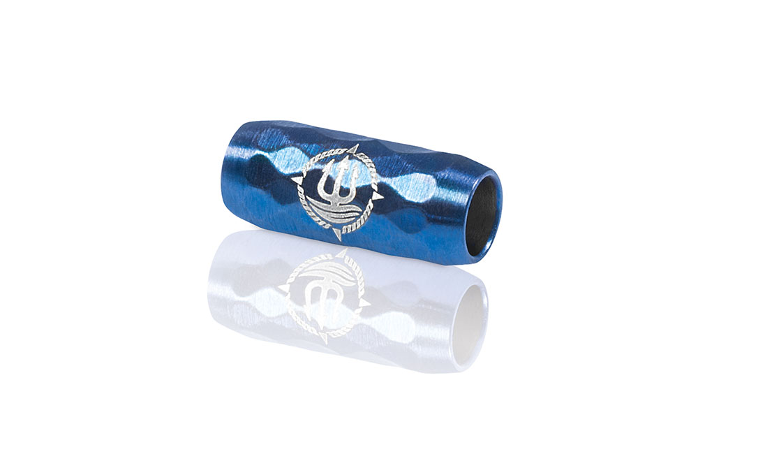 Verschluss blau facettiert 4mm "Steuermann X"