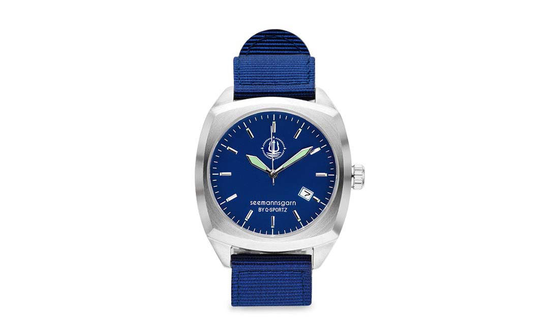 Seemannsgarn_maritime_Uhr_Edelstahl_Segeltau