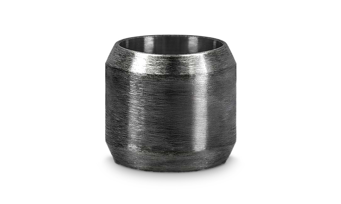 Bild von Personalisierbarer Bead 8mm aus Edelstahl, schwarz - "Individuelle Gravur"