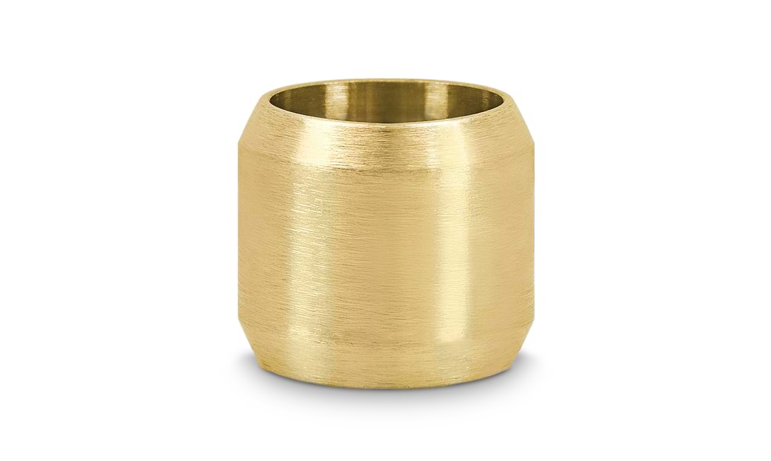 Bild von Personalisierbarer Bead 8mm aus Edelstahl, gold - "Individuelle Gravur"