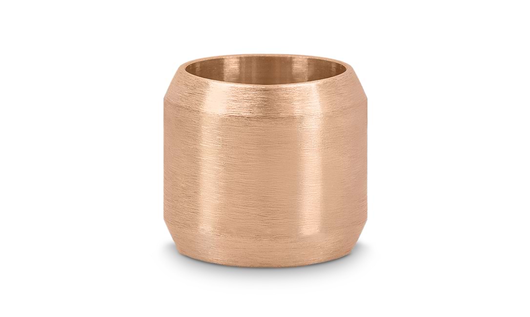 Bild von Personalisierbarer Bead 8mm aus Edelstahl, rosé - "Individuelle Gravur"
