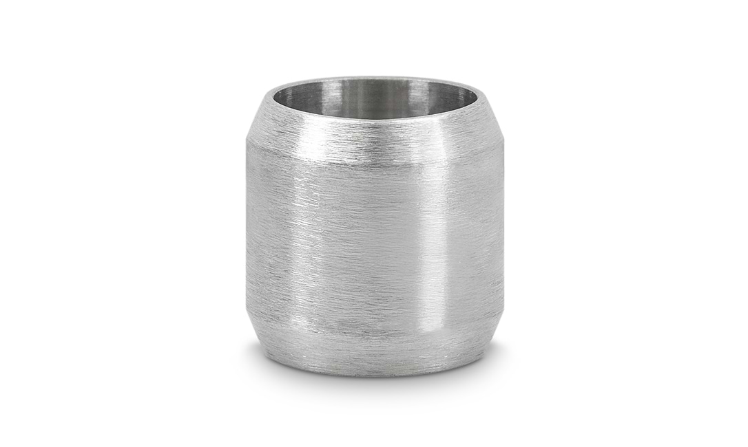 Bild von Personalisierbarer Bead 6mm aus Edelstahl, stahlfarben - "Individuelle Gravur"