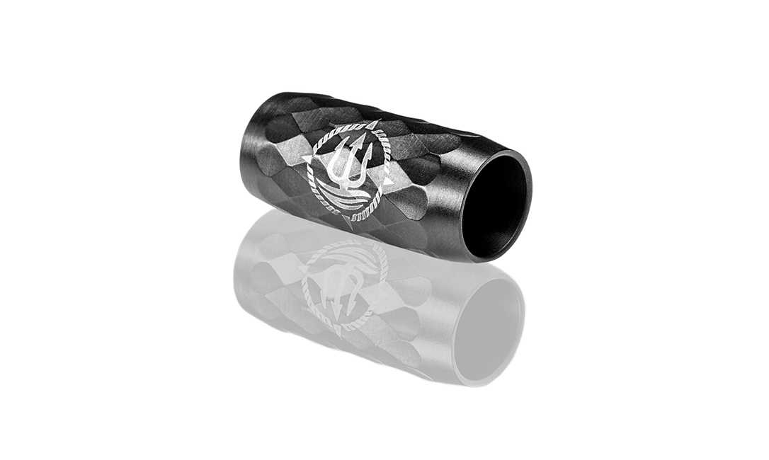 Verschluss schwarz facettiert 6mm "Fähnrich X"