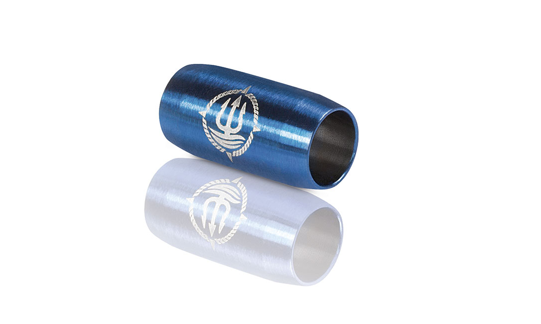 Verschluss blau 8mm "Steuermann" Seemannsgarn