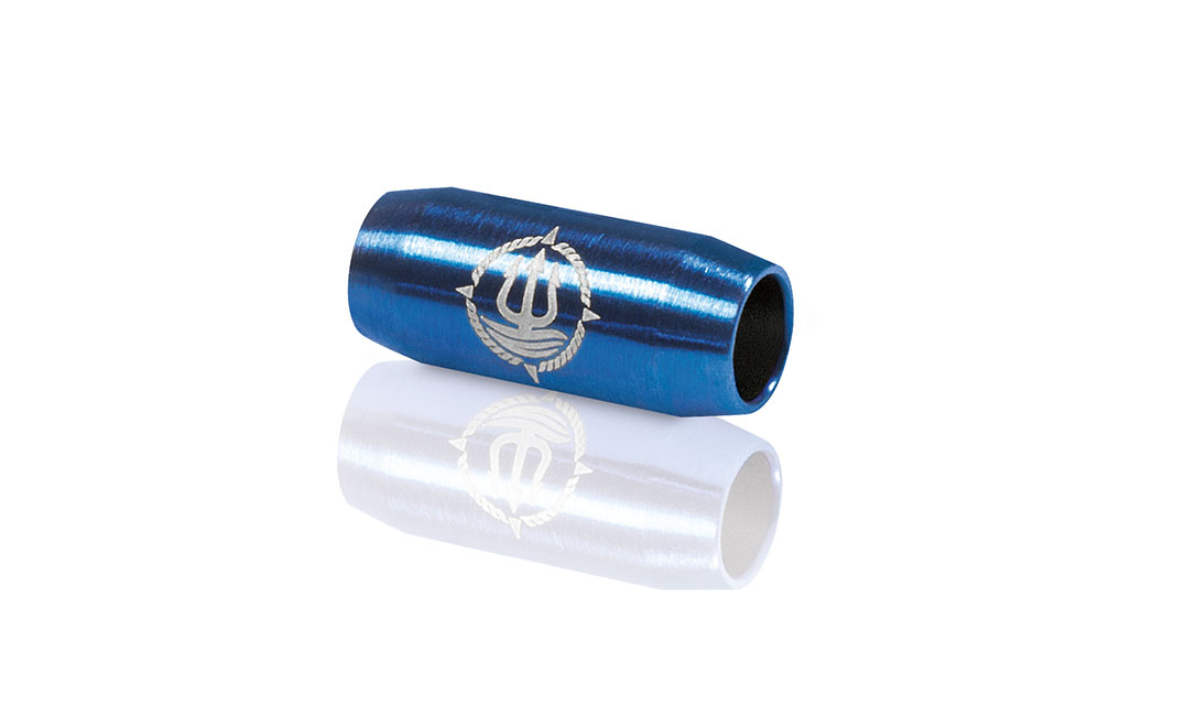 Verschluss blau 4mm "Steuermann" Seemannsgarn